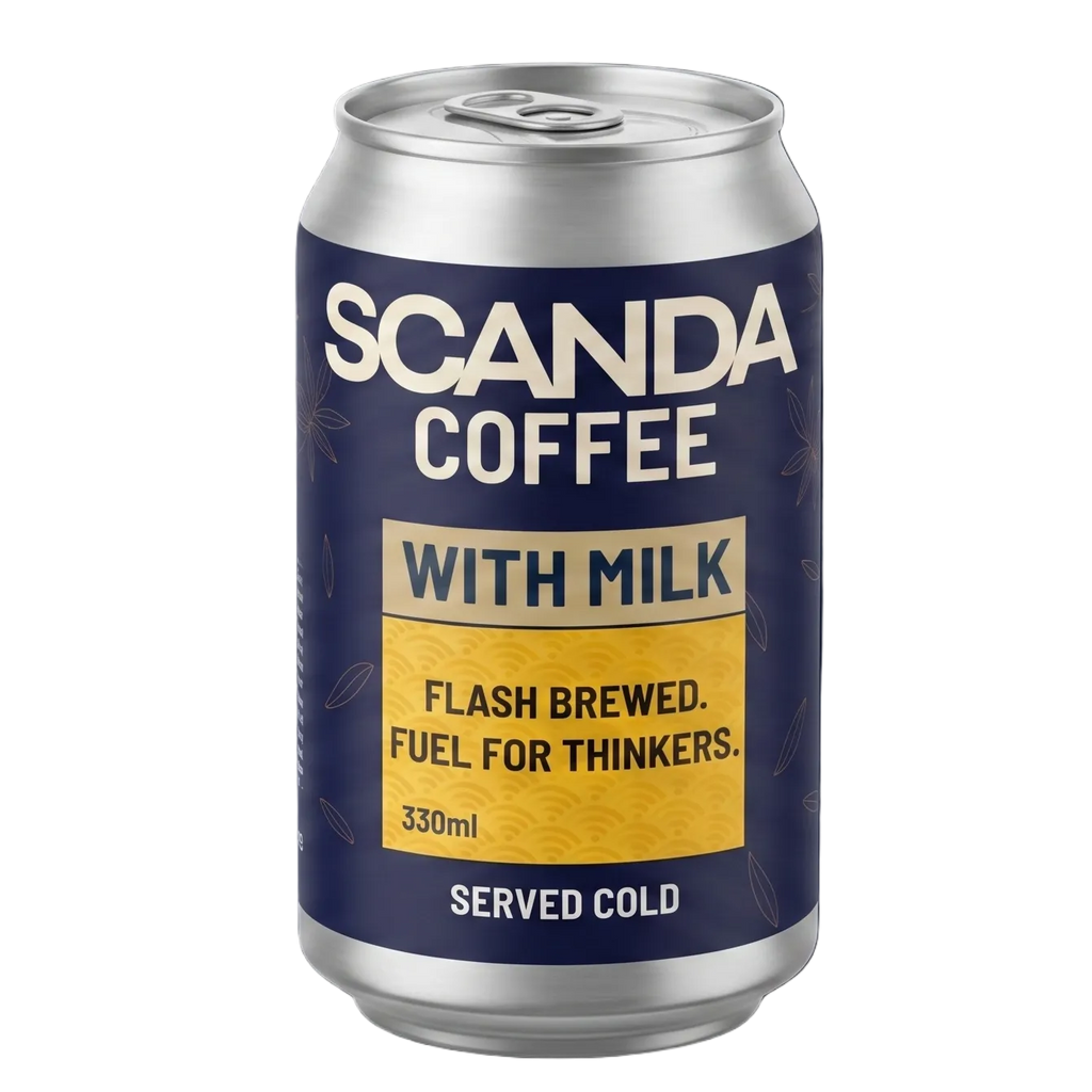 Scanda coffee with milk - clean