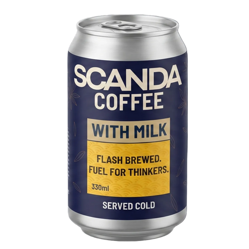 Scanda coffee with milk - clean